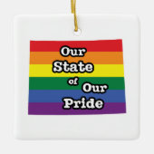 Unser Staat unseres Stolzes | Wyoming Keramikornament (Vorderseite)