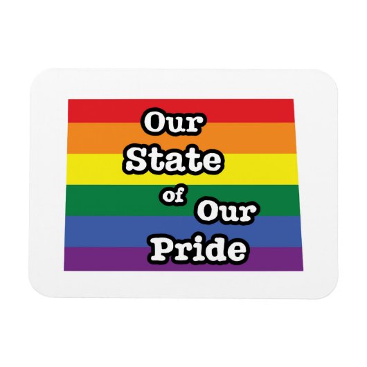 Unser Staat unseres Stolzes | Wyoming Magnet (Horizontal)