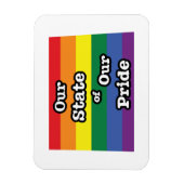Unser Staat unseres Stolzes | Wyoming Magnet (Vertikal)