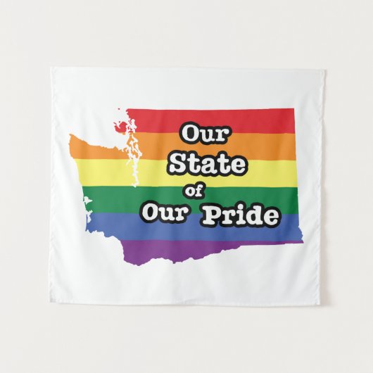 Unser Staat| Washington Wandteppich (Vorderseite (Horizontal))