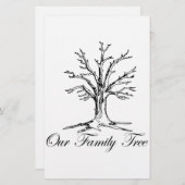 Unser Stammbaum Briefpapier (Vorne/Hinten)