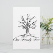 Unser Stammbaum Briefpapier (Stehend Vorderseite)