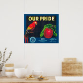 Unser Stolz-Apple-Label - der Staat in Washington Poster (Küche)