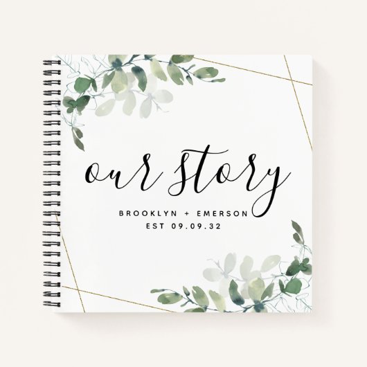 Unser Story Eucalyptus Keepake Journal Notizblock (Vorderseite)