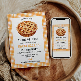 Unser Süsse Pie's 1. Geburtstag Einladung