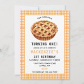 Unser Süsse Pie's 1. Geburtstag Einladung (Vorderseite)