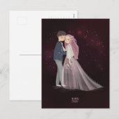 Unser Tag LIEBE Valentinstag Feiertagspostkarte (Vorne/Hinten)