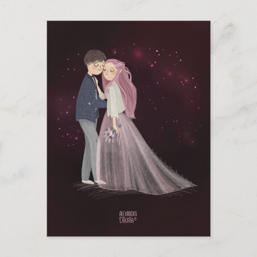 Unser Tag LIEBE Valentinstag Feiertagspostkarte (Vorderseite)