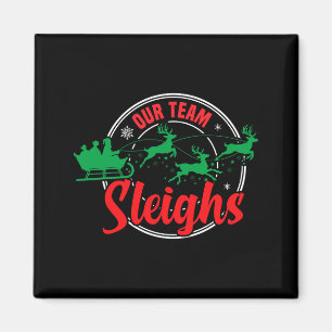 Unser Team fährt Weihnachts-Rentiere von Santa mit Magnet
