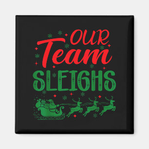 Unser Team räumt lustige Weihnachtsarbeit Team Url Magnet