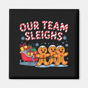 Unser Team räumt Weihnachten Lebkuchen und Xmas-Gr Magnet