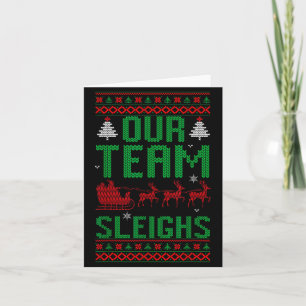 Unser Team schleift Weihnachts-Rentiere von Santa' Karte
