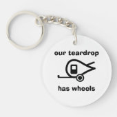 unser Teardrop hat Räder Schlüsselanhänger (Vorderseite)