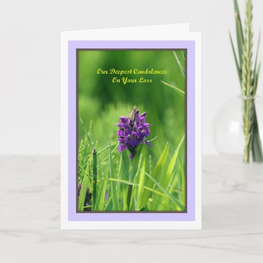 Unser tiefes Mitgefühl für Ihre Loss Grußkarte Karte (Vorderseite)