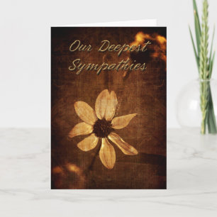 Unser tiefstes Beileid - Daisy Card Karte
