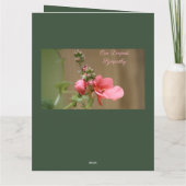 Unser tiefstes Beileid Karte (Rückseite)