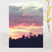 Unser tiefstes Beileid Karte (Gelbe Blume)