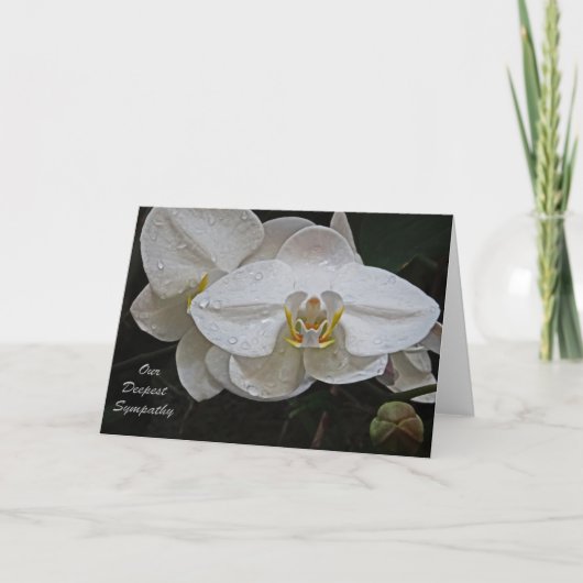 Unser tiefstes Beileid Karte (Vorderseite)