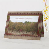 Unser tiefstes Beileid Karte (Gelbe Blume)