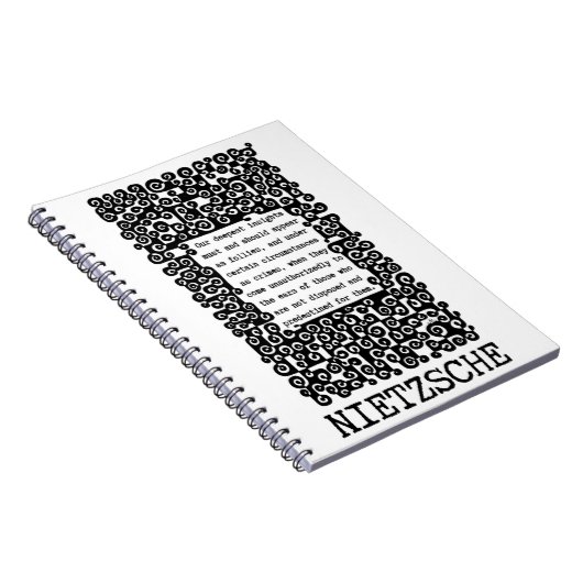 Unser tiefstes INSIGHTS-Zitat von Nietzsche Notizblock (Rechte Seite)