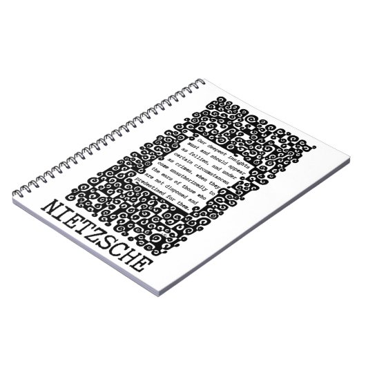 Unser tiefstes INSIGHTS-Zitat von Nietzsche Notizblock (Linke Seite)