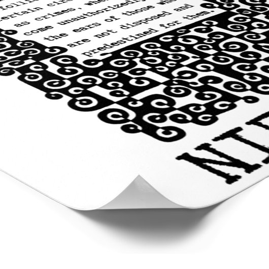 Unser tiefstes INSIGHTS-Zitat von Nietzsche Poster (Ecke)