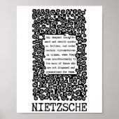 Unser tiefstes INSIGHTS-Zitat von Nietzsche Poster (Vorne)