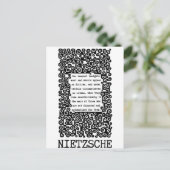Unser tiefstes INSIGHTS-Zitat von Nietzsche Postkarte (Stehend Vorderseite)