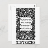 Unser tiefstes INSIGHTS-Zitat von Nietzsche Postkarte (Vorne/Hinten)