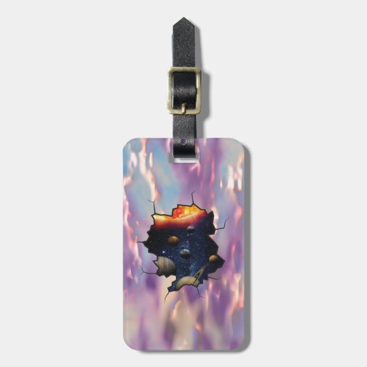 Unser Universum Gepäckanhänger (Vorderseite vertikal)