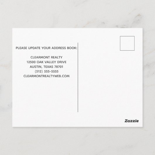 Unser Unternehmen hat die Blue Business Skyline-Be Postkarte (Rückseite)