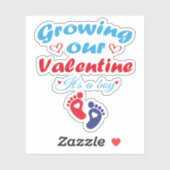 Unser Valentin zu wachsen ist eine junge neue Schw Aufkleber (Blatt)