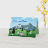 Unser Van zu dir Karte (Gelbe Blume)