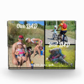 Unser Vater Bester Vater 3 Foto Collage Display Bl (Vorderseite)