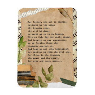 Unser Vater ... Das Gebet des Herrn Magnet