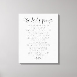 Unser Vater, der im Himmel Kunst macht, das Gebet  Leinwanddruck