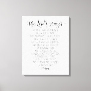 Unser Vater, der im Himmel Kunst macht, das Gebet Leinwanddruck