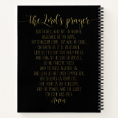 Unser Vater, der im Himmel Kunst macht, das Gebet Notizblock (Rückseite)