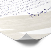 Unser Vater, die Kunst des Gottesgebet Poster (Ecke)