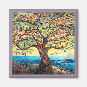 Unser Vater-Gebet in einem Magnet