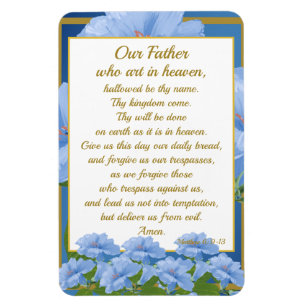 Unser Vater Gebet Mathew 6:9-13 Magnet