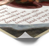 Unser Vater Gebet Poster (Ecke)