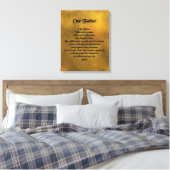 Unser Vater hat die Kanvas überzogen Leinwanddruck (Insitu (Schlafzimmer))