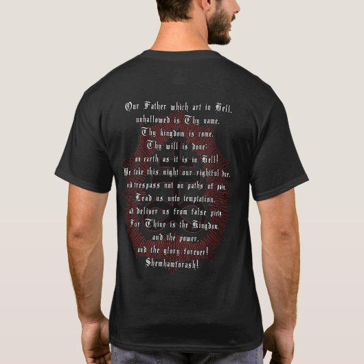 Unser Vater im Hell-Gebetshirt T-Shirt (Rückseite)
