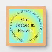 UNSER VATER IN HEAVEN FOTOPLATTE (Vorderseite)