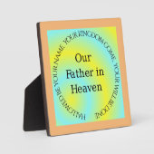 UNSER VATER IN HEAVEN FOTOPLATTE (Vorderseite)