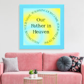 UNSER VATER IN HEAVEN LEINWANDDRUCK (Insitu (Wohnzimmer))