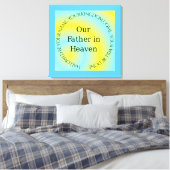 UNSER VATER IN HEAVEN LEINWANDDRUCK (Insitu (Schlafzimmer))