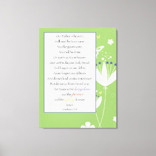 Unser Vater in Himmel 11" x14" wickelte Leinwand