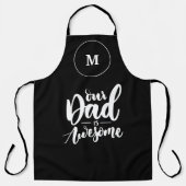 Unser Vater ist wahnsinnig schwarz-weiß Schürze (Vorderseite)